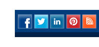 social media icon banner